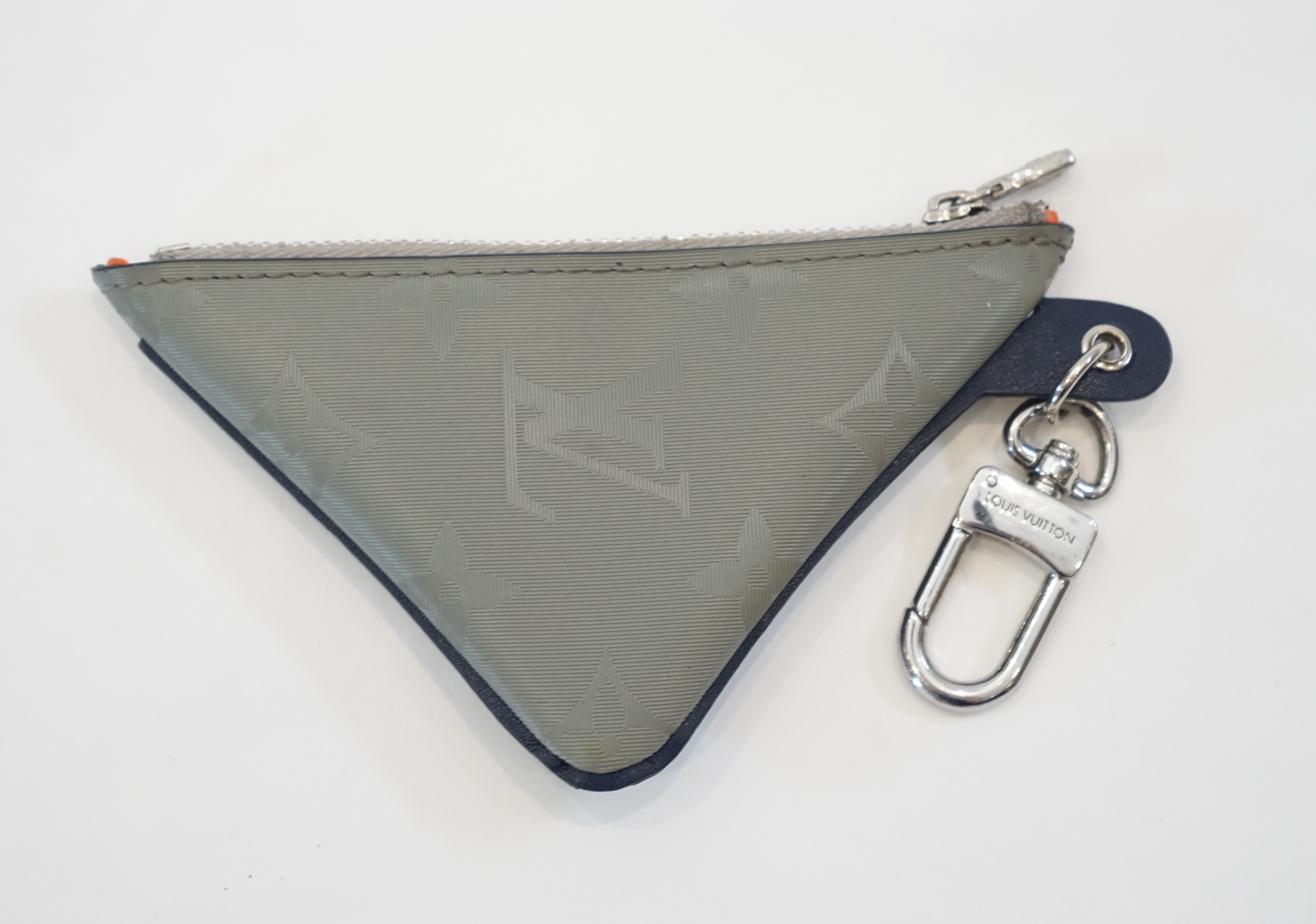 A Louis Vuitton MP2217 Monogram Satellite Porto Cre Pouch Bag Charm/ Key Ring Pouch, 10cm x 9.5cm x 1cm